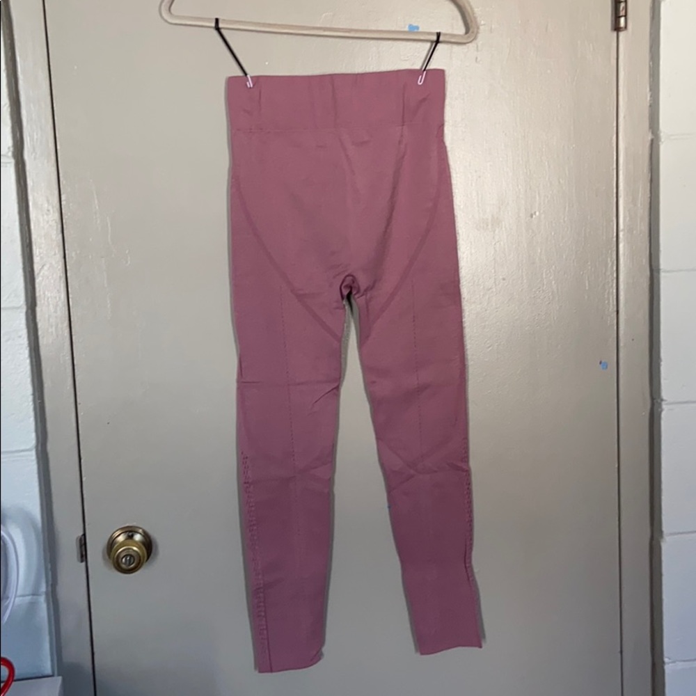 Fabletics-esque Dusty Pink Workout Leggings - Picture 2 of 2